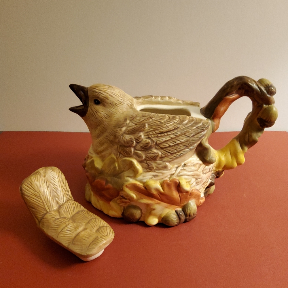 Bird-On-Nest Teapot by Indigo Gate for Silvestri - Picture 4 of 5